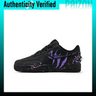 Nike Air Force 1 Low top Skateboard Shoes Unisex Black Purple CW2288-001（Team454-）