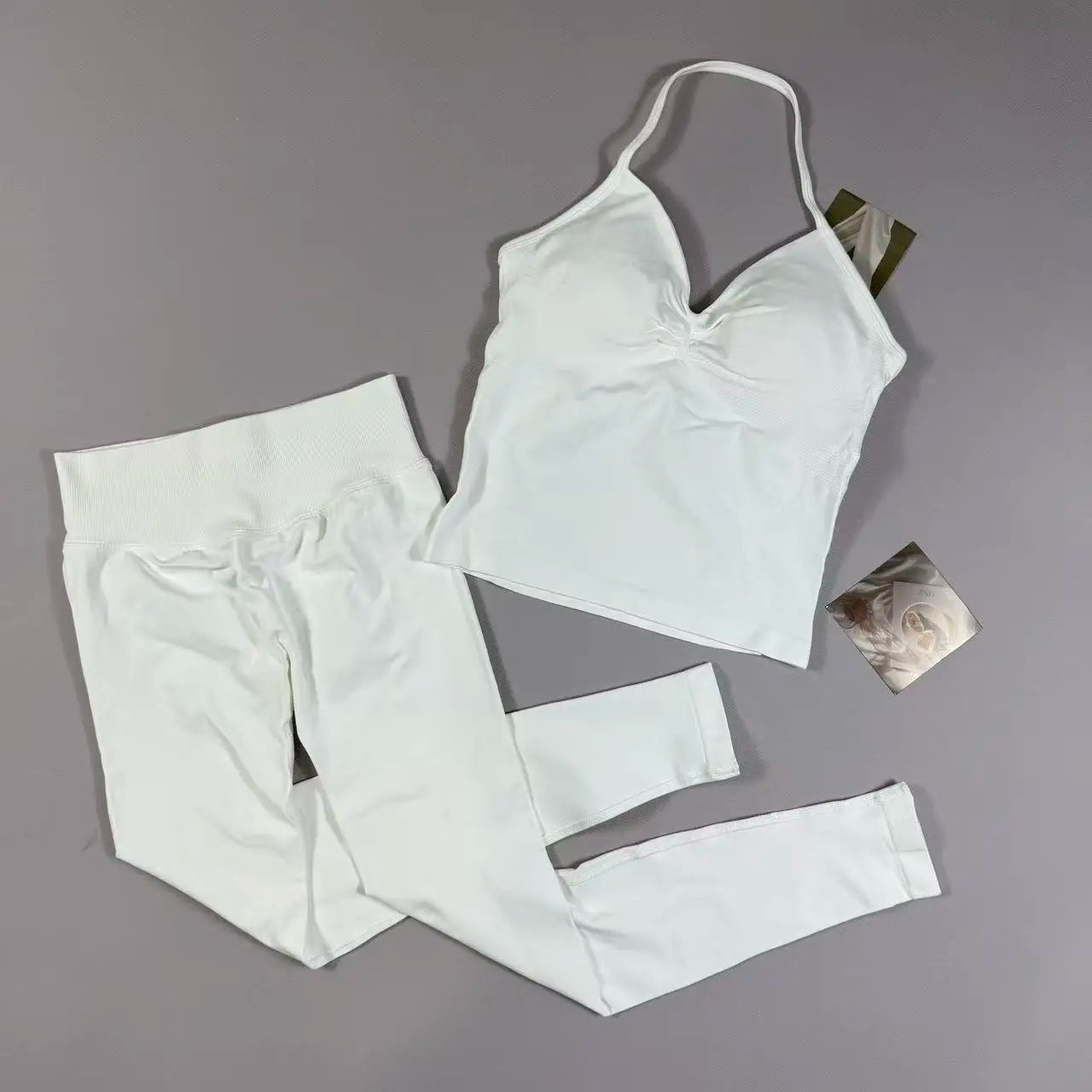 Yoga Gym Set 2 Piece Women Strappy Yoga Bra Top Workout Scrunch Shorts Sports Suit Fitness Clothes Seamless Yoga