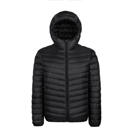Down Jacket Men's 2024 New 90% White Duck Down Super Light Down Jacket Men's Lightweight Thermal Coat Hooded Feather Coat