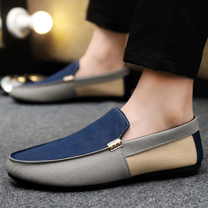 Scarpe casual da uomo primavera estate alla moda, traspiranti, slip-on, da guida, taglie grandi
