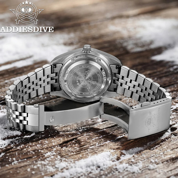 ADDIESDVIE Men Watch Desert Texture BGW9 Super Luminous 316L Steel 20Bar Diving AD2540 8215 Movement Mechanical Automatic Watch