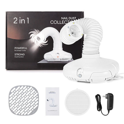 Powerful Nail Dust Collector Vacuum Extractor Manicure Machine With Replaceable Paper Filter Nail Salon Equipment