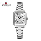 NAVIFORCE Orologio da donna alla moda per donna Orologio da polso da donna casual impermeabile al quarzo in acciaio inossidabile da regalare alla fidanzata 2025 platinumshop