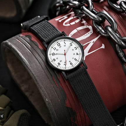 Orologio da polso sportivo al quarzo da polso da uomo con cinturino in Nylon luminoso orologi da polso resistenti agli urti platinumshop