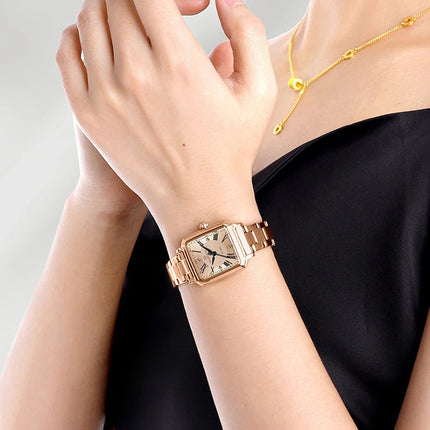 NAVIFORCE Orologio da donna alla moda per donna Orologio da polso da donna casual impermeabile al quarzo in acciaio inossidabile da regalare alla fidanzata 2025 platinumshop