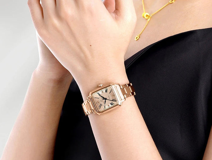 NAVIFORCE Orologio da donna alla moda per donna Orologio da polso da donna casual impermeabile al quarzo in acciaio inossidabile da regalare alla fidanzata 2025 platinumshop