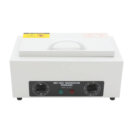 Metal Cleaning Machine High Temperature Sterilizer 300W 2L 122-428℉ Timer Dry Heat Stainless Steel for Nail Salon Clinic Lab Can Be Used In Clinics Hair Stores Nail Salons Beauty Salons Laboratories Etc
