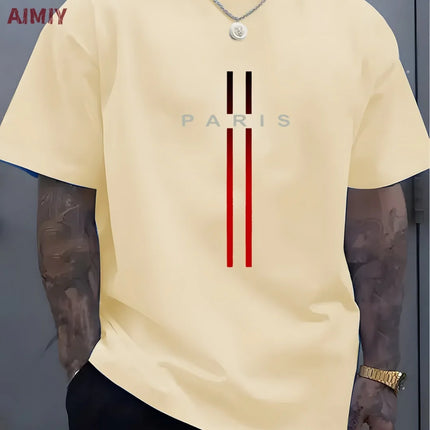 T-shirt da uomo casual sportiva oversize ampia più abbigliamento con stampa Milano comoda maglietta da shopping girocollo a maniche corte