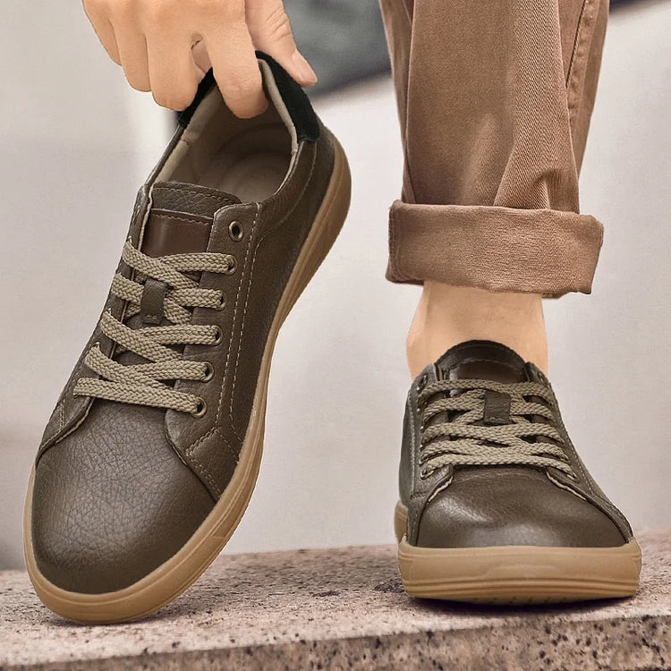 Fashion Brand Men Genuine Leather Shoes Comfortable Man Casual Shoes Outdoor Sports Sneakers Skateboard Footwear Tenis Masculino