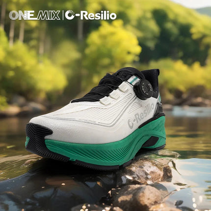 ONEMIX Sneakers da corsa per esterni Scarpe da trail elastiche da uomo Sneakers da donna leggere e traspiranti Coppia scarpe casual impermeabili PlatiNum