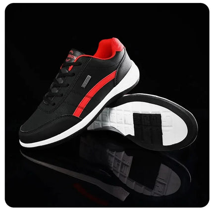 Scarpe da ginnastica da uomo Scarpe casual sportive Scarpe da passeggio da uomo in pelle per esterni Quattro stagioni Fondo morbido