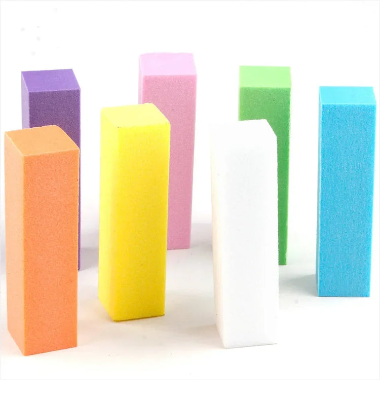 5/10/15/20Pcs Nail Buffer Professional Nail File Polisher Block Manicure Pedicure Files Sanding Polishing Sponge Nail Art tools 2028