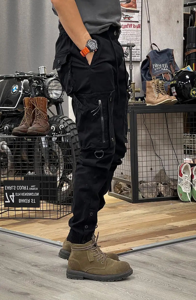 2025 New Men's Cargo Pants Tactical Military Work Pants Outdoor Jogger Casual Trousers Straight Leg Spring Autumn Utility Pants