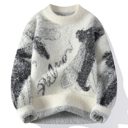 2026 Winter Sweaters for male men thick O-neck sweater men Student youth sweaters autumn Men's wool Casual Knitwear Pullover