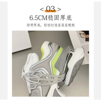 Scarpe sportive e per il tempo libero con aumento di altezza della moda di marca originale Designer per coppie Scarpe da passeggio per esterni Scarpe sportive con fondo spesso platinumshop
