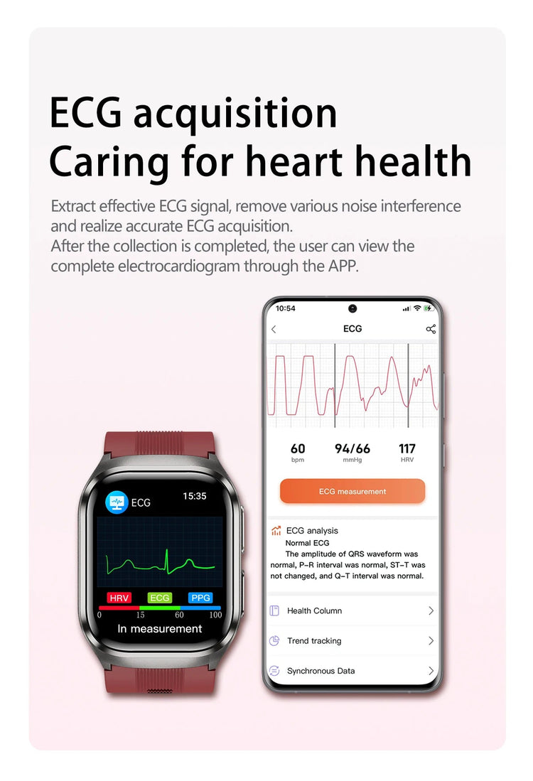 2026 Nuovo aggiornamento AI diagnostico Airbag pressione sanguigna precisa salute SmartWatch acido urico ECG lipidi nel sangue Smartwatch uomo donna platinumshop
