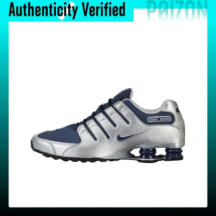 Nike Shox NZ Series Running Shoes Men's Silver Blue 378341-402
