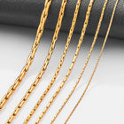 0.6/0.8/1/1.2/1.8/2.3mm di larghezza in acciaio inossidabile piccola catena sottile collana color oro per le donne ragazza chocker gioielli di moda regalo PlatiNum