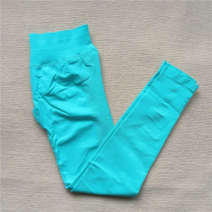 Seamless Sporty Leggings High Elastic Yoga Leggings Fitness Pants Butt Lifting Tights Tummy Control Squat Proof Workout Tights PlatiNum