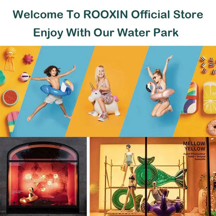 Rooxin Inflatable Floating Swim Tube Swimming Accessory Swimming Ring for Water Sports Swimming Floating Swim Circle
