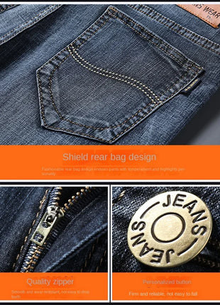 Jorts in denim slim da uomo stile classico da uomo Estate New Business Fashion Thin Stretch Short Casual jorts da uomo