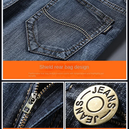 Jorts in denim slim da uomo stile classico da uomo Estate New Business Fashion Thin Stretch Short Casual jorts da uomo
