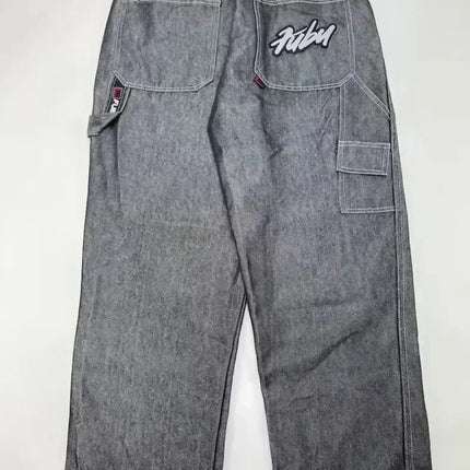 Streetwear New Fashion Stampa oversize Jeans larghi Y2K Harajuku Hip-hop Vintage Popolare Goth Pantaloni a gamba larga a vita alta Pantaloni