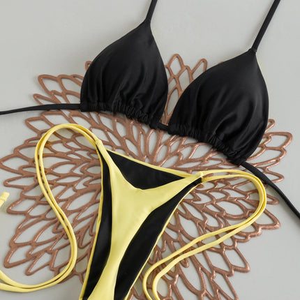 Women's Sexy Micro Bikini 2026, Push-Up Swimsuit, Printed Bikini Set, Thong, Female Beachwear