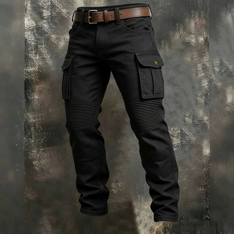 2026 Cotton Men's Pants Large Size Multi-pocket Loose Overalls Outdoor Sports Training Jogging Casual Pants Loose Comfortable