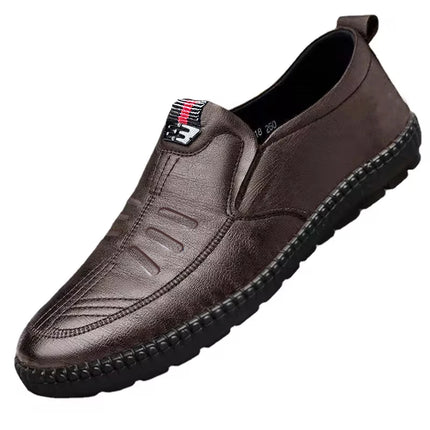 Mocassini da uomo in pelle PU antiscivolo appartamenti da passeggio traspiranti slip on da esterno scarpe casual per scarpe da ginnastica da guida per ufficio da lavoro maschile2