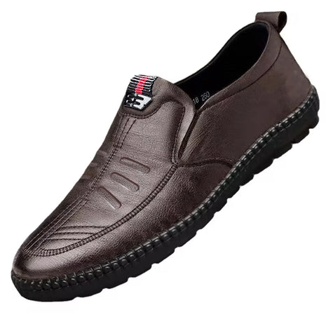 Mocassini da uomo in pelle PU antiscivolo appartamenti da passeggio traspiranti slip on da esterno scarpe casual per scarpe da ginnastica da guida per ufficio da lavoro maschile2