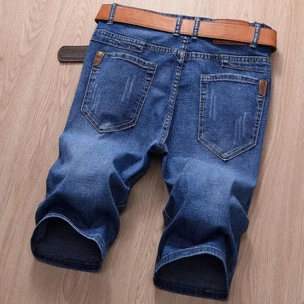 Jorts in denim slim da uomo stile classico da uomo Estate New Business Fashion Thin Stretch Short Casual jorts da uomo