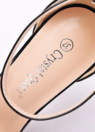 2026 spring Fashion Large Size 11cm Woman Sexy Dance Shoes Sandals Women Shoe Summer High Heels Stiletto Elegant Party Shoe PlatiNum