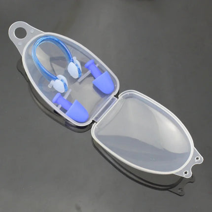 Set di tappi per le orecchie con clip per naso da nuoto, attrezzatura protettiva per allenamento professionale impermeabile per il nuoto, accessori per il nuoto