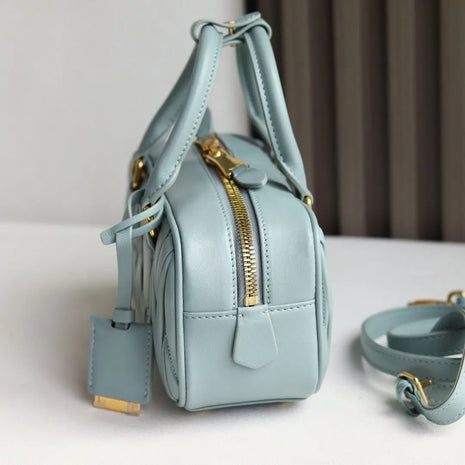 Borsa a Mano da Donna in Stile Minimalista di Lusso, in Pelle PU Liscia, con Dettagli Metallici Decorativi, Borsa a Tracolla per Uso Quotidiano, Feste, Appuntamenti, Viaggi e Regali