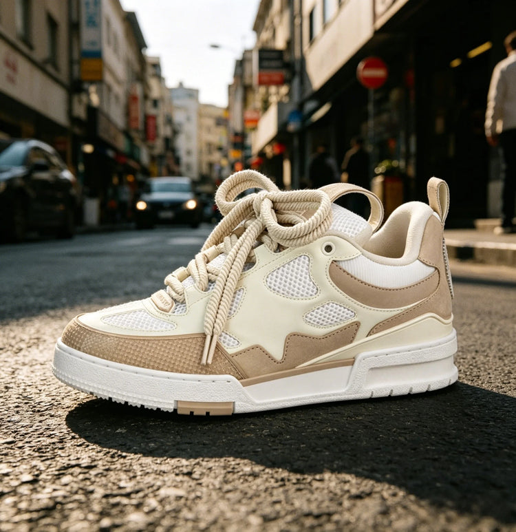 2026 New Men Women Fashion Lace Up Skateboard Shoes Non Slip Wear-resistant Couple Sneakers Daily Walking Outdoor Casual Athletic Sports Footwear
