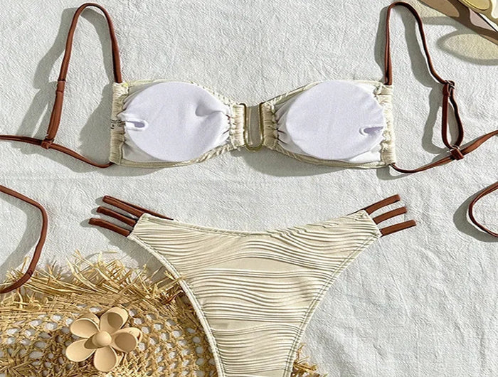 Costumi da bagno sexy da donna, bikini push-up, abbigliamento da spiaggia femminile, set bikini brasiliano PlatiNum