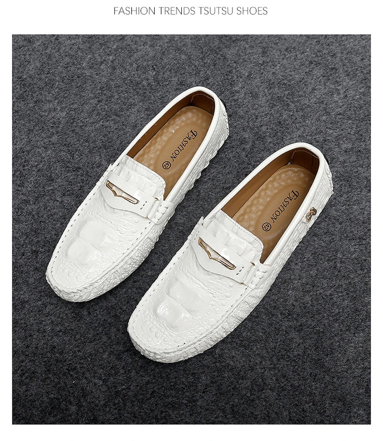 Scarpe Italiane Formali da Uomo, Mocassini in Pelle Fatti a Mano, Scarpe Casual Eleganti Slip-on, Comode Calzature di Lusso per Uomo