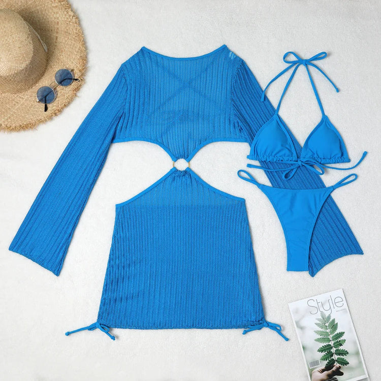 2026 Bikini sexy Costumi da bagno femminili Costumi da bagno a tre pezzi da donna Costumi da bagno da spiaggia Costumi da bagno Bikini brasiliano Set Bagnante da piscina platinumshop