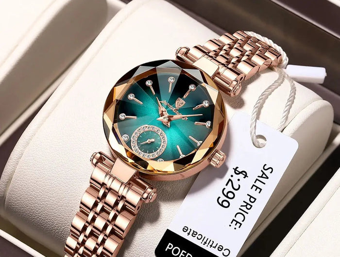POEDAGAR Orologi al quarzo da donna eleganti di lusso Orologio impermeabile in acciaio inossidabile per donna Orologio da polso da donna alla moda casual reloj platinumshop
