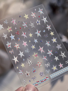 1pcs 3D Korean Nail Sticker Ballet Style Frenc Lace Nail Art Accessory Stickers Back Glue Manicure Decorations Decals Nail Parts