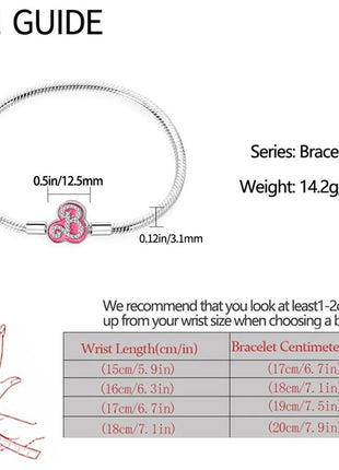 Nuovo Bracciale Artigianale Originale in Argento 925 con Charm, Liscio e Morbido, a Osso di Serpente, per Donna - Regalo 2026 PlatiNum