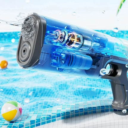 Pistole ad Acqua Elettriche per Adulti, Potenti Spruzzi Automatici, Pistole ad Acqua con Serbatoio, Giocattolo Estivo per Bambini e Ragazzi