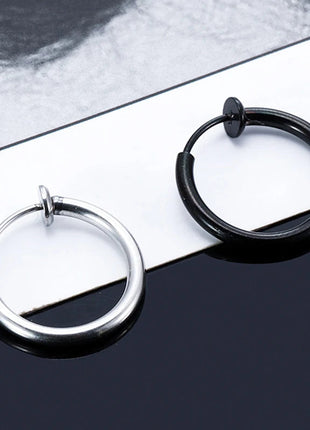 1/16 paia di orecchini a bottone magnetici da uomo in acciaio inossidabile con croce Non penetrante orecchini a cerchio Unisex CZ Magnet Clip on Earring platinumshop