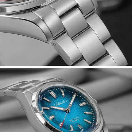 ADDIESDIVE New 2026 Luxury Men's Mechanic Quartz Analog Watch Super Luminous Steel Watch 10Bar Bubble Glass Personalized Watches