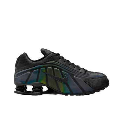 Nike Shox R4 Scarpe da Corsa Traspiranti a Profilo Basso da Uomo Nero Verde IM6596-001