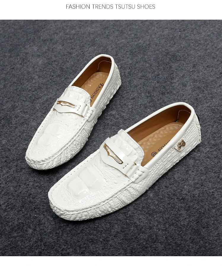 Scarpe Italiane Formali da Uomo, Mocassini in Pelle Fatti a Mano, Scarpe Casual Eleganti Slip-on, Comode Calzature di Lusso per Uomo