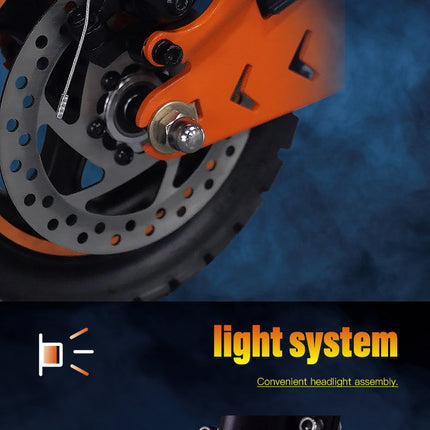 Monopattino elettrico pieghevole GELEIPU Z1 con motore da 1200W, batteria 48V20AH, multi-terreno, e-scooter per adulti per la guida all'aperto. platinumshop