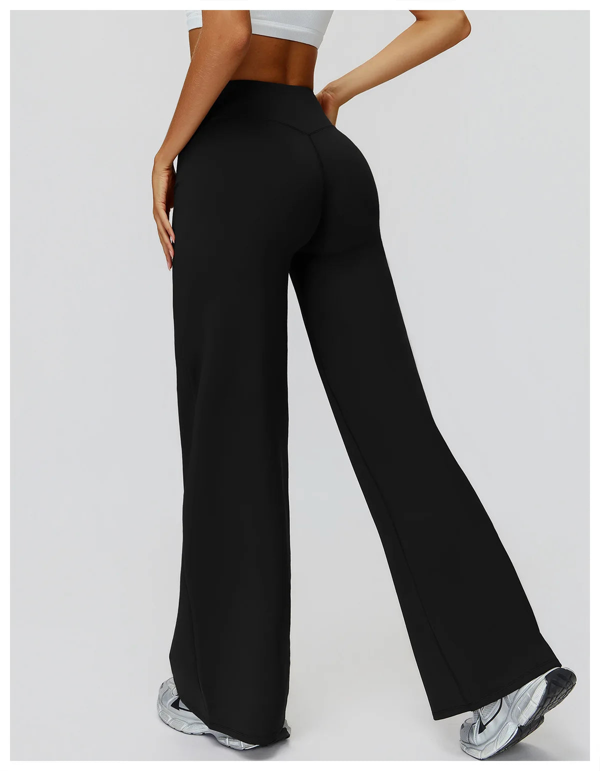 Yoga Pants High Waist Flare Leggings Women Gym Fitness Flared Trousers Breathable Wide Leg Pants Female Workout Dance Trousers