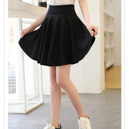 Moda donna estate nuovo stile versione coreana gonna sportiva corsa danza quadrata studente elegante tendenza gonna a trapezio a vita alta